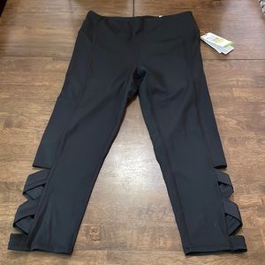 Gaiam Black Tap Shoe Leggings